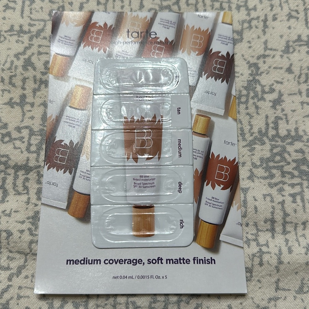 3 for $10 tarte tinted moisturizer samples